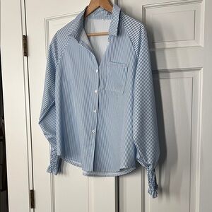 Blue Striped Blouse